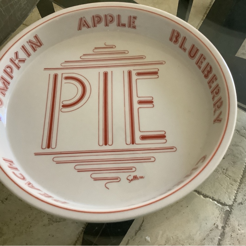 VTG SALTERA  1977 HIMARK  Gourmet Kitchen PIE/ Tart Plate 10"Japan